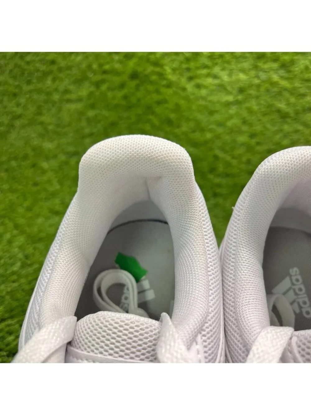 Adidas Hoops 3.0 Womens Size 9 Triple White Athletic Basketball Shoes Sneakers